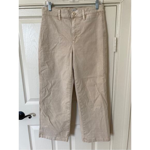 J.Crew Garment Dyed Slim Wide Leg Jeans Size 29 Sand - Picture 1 of 15